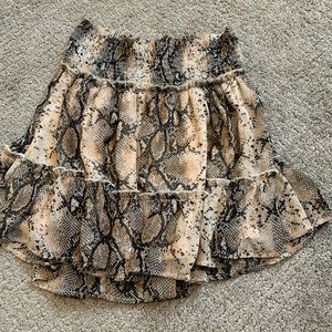 Altered state snake print mini skirt, like new! Size M